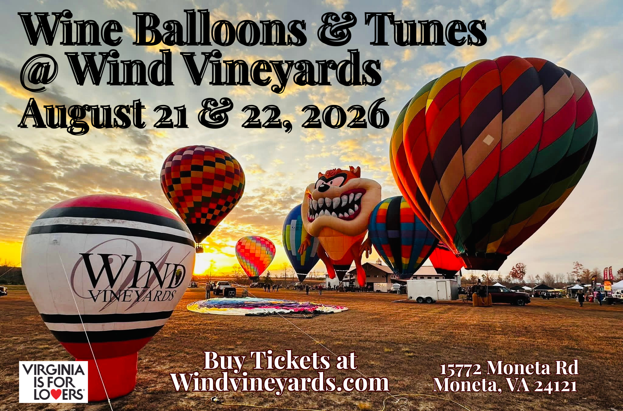 Wine Balloons and Tunes at Wind Vineyards SML - Wind Vineyards